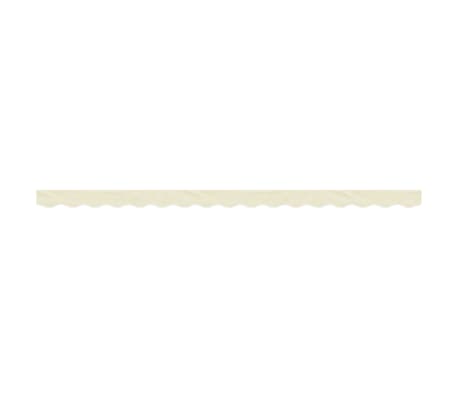 vidaXL Replacement Fabric for Awning Valance Cream Stripe 4 m