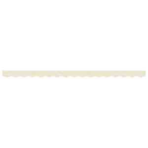 vidaXL Replacement Fabric for Awning Valance Cream Stripe 4 m