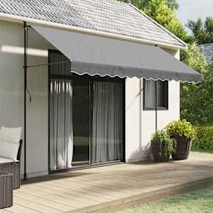 Nadomestna tkanina za tendo volančki antracitne črte 3,5 m