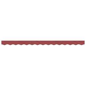 vidaXL Replacement Fabric for Awning Valance Burgundy Stripe 3.5 m