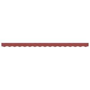 vidaXL Replacement Fabric for Awning Valance Burgundy Stripe 4 m