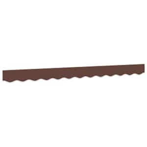 vidaXL varikatuse karniisi asenduskangas, pruun triibuline, 300 cm