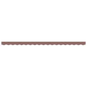 vidaXL Replacement Fabric for Awning Valance Brown Stripe 4.5 m