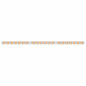 vidaXL Erstatningsstoff for markise flerfarget stripe 5 m