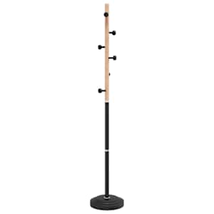 vidaXL riidenagi, must, 177 cm, pulberv&auml;rvitud raud