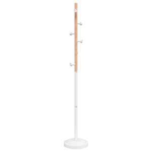 vidaXL riidenagi, valge, 177 cm, pulberv&auml;rvitud raud