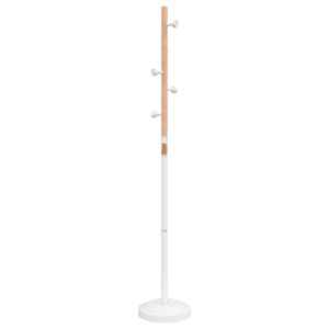 Stojan na kabáty bílý 177 cm práškově lakované železo - obrázek 5