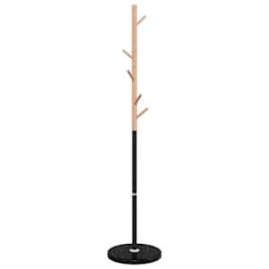 vidaXL riidenagi, must, 172 cm, pulberv&auml;rvitud raud