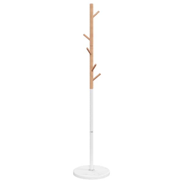 vidaXL riidenagi, valge, 172 cm, pulberv&auml;rvitud raud