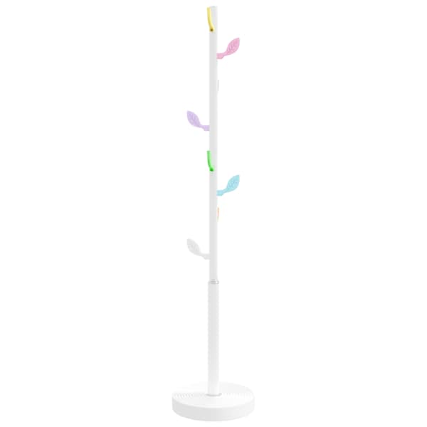 vidaXL riidenagi, valge, 172 cm, pulberv&auml;rvitud raud