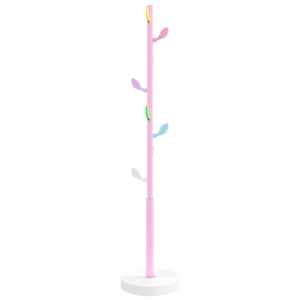 vidaXL riidenagi, roosa, 176 cm, pulberv&auml;rvitud raud