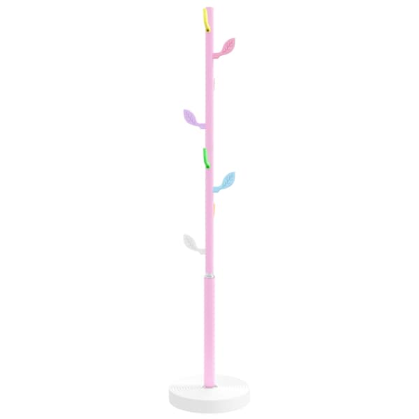 vidaXL riidenagi, roosa, 176 cm, pulberv&auml;rvitud raud