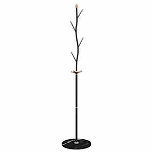 vidaXL riidenagi, must, 177 cm, pulberv&auml;rvitud raud