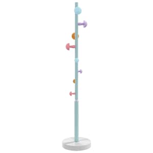 vidaXL riidenagi, sinine, 172 cm, pulberv&auml;rvitud raud