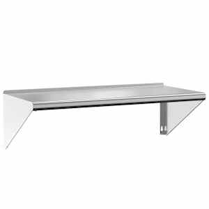 vidaXL seinariiul 100x45x31 cm h&otilde;bedane roostevaba teras