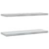 vidaXL seinariiulid 2 tk, 75x23,5 cm, h&otilde;bedane, roostevaba teras