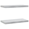 vidaXL seinariiulid 2 tk, 50x23,5 cm, h&otilde;bedane, roostevaba teras