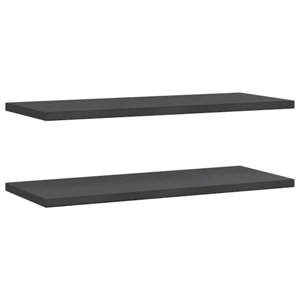 vidaXL seinariiulid 2 tk, 100x40 cm, must, roostevaba teras