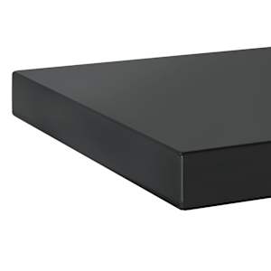 Nástěnné police 2 ks 50 x 23,5 x 3 cm černé nerezová ocel - obrázek 9