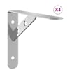 vidaXL riiuliklambrid 4 tk 20x2,5x14 cm h&otilde;bedane roostevaba teras