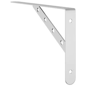 Policové držáky 4 ks 30 x 2,5 x 15,5 cm stříbrné nerezová ocel - obrázek 8