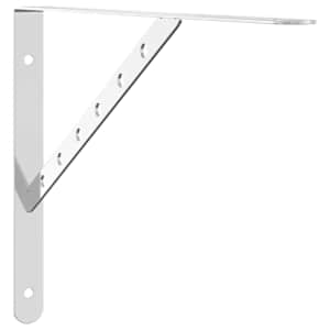 Policové držáky 4 ks 40 x 2,5 x 25 cm stříbrné nerezová ocel - obrázek 3
