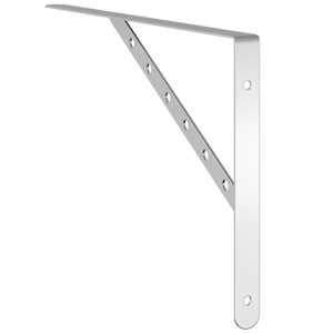 Policové držáky 4 ks 40 x 2,5 x 25 cm stříbrné nerezová ocel - obrázek 8