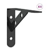 vidaXL riiuliklambrid 4 tk 15x2,5x11,5 cm must roostevaba teras