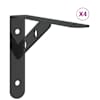 vidaXL riiuliklambrid 4 tk 20x2,5x14 cm must roostevaba teras