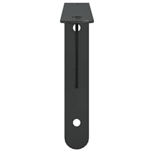 Policové držáky 4 ks 23,5 x 2,5 x 15,5 cm černé nerezová ocel - obrázek 5