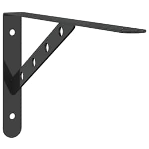 Policové držáky 4 ks 30 x 2,5 x 15,5 cm černé nerezová ocel - obrázek 3