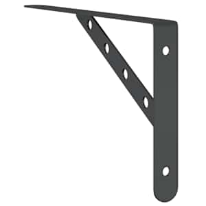Policové držáky 4 ks 30 x 2,5 x 15,5 cm černé nerezová ocel - obrázek 8