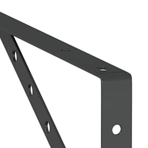 Policové držáky 4 ks 40 x 2,5 x 25 cm černé nerezová ocel - obrázek 10