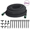 vidaXL aia kastmisvoolik, must, 0,6" 25 m, kumm