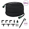 vidaXL aia kastmisvoolik, must, 0,6" 50 m, kumm