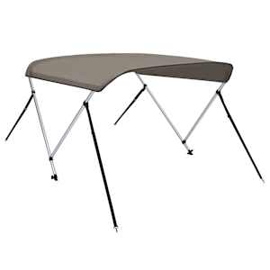 vidaXL 2 kaarega paadi varikatus, hall, 180x130x110 cm