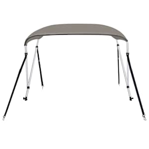 Bimini stříška se 2 oblouky šedá 180x130x110 cm - obrázek 3