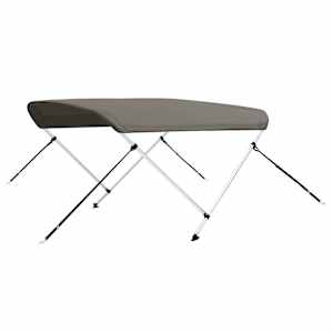 Bimini stříška se 2 oblouky šedá 180x130x110 cm - obrázek 6