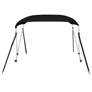 Bimini stříška se 2 oblouky černá 150x120x110 cm - obrázek 3