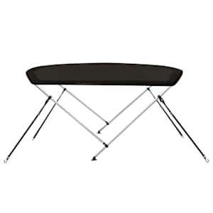 Bimini stříška se 2 oblouky černá 150x120x110 cm - obrázek 5