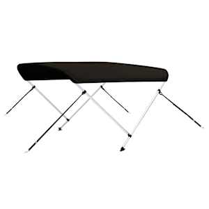 Bimini stříška se 2 oblouky černá 150x120x110 cm - obrázek 6