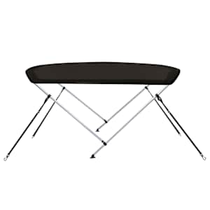 Bimini stříška se 2 oblouky černá 180x130x110 cm - obrázek 5