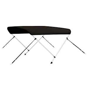 Bimini stříška se 2 oblouky černá 180x130x110 cm - obrázek 6