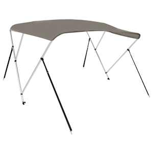 Bimini stříška se 3 oblouky šedá 183x140x137 cm - obrázek 2