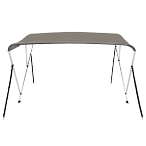 Bimini stříška se 3 oblouky šedá 183x140x137 cm - obrázek 3
