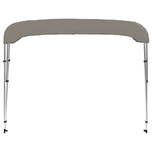 Bimini stříška se 3 oblouky šedá 183x140x137 cm - obrázek 4