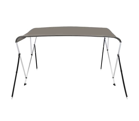vidaXL sz&uuml;rke h&aacute;rom&aacute;g&uacute; bimini tető 183 x 180 x 137 cm