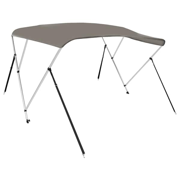 vidaXL 3 kaarega paadi varikatus, hall, 183x196x137 cm