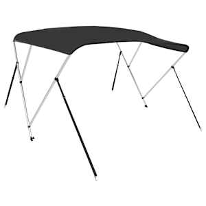 Bimini stříška se 3 oblouky černá 183x180x137 cm - obrázek 2