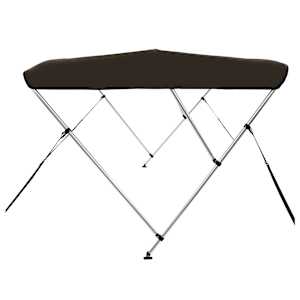 Bimini stříška se 3 oblouky černá 183x180x137 cm - obrázek 5